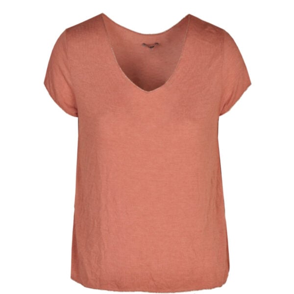 Lurex trim knit top