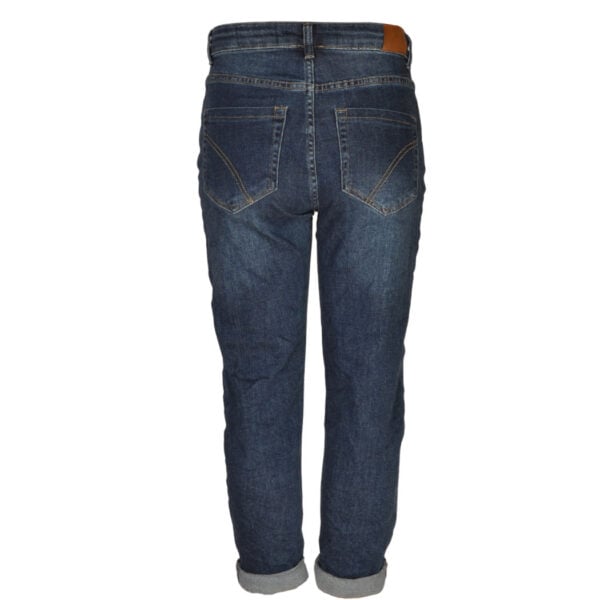 Multi heart stone button jeans