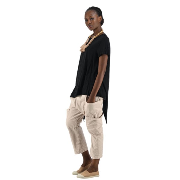 Raw-edge pointy top