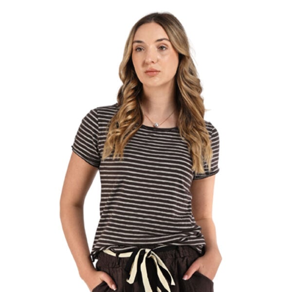 Raw-edge multi star t-shirt