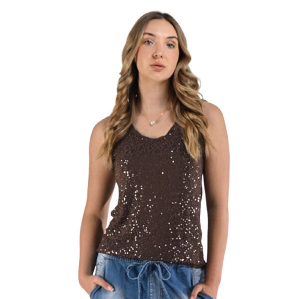 Sequin tank top