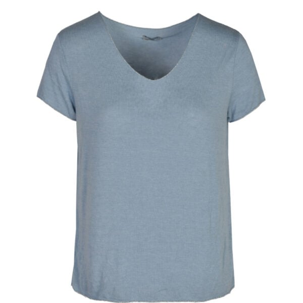 Lurex trim knit top