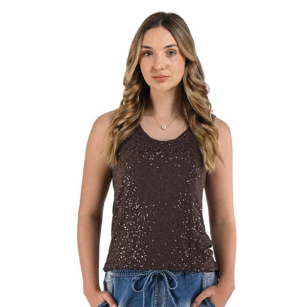 Sequin tank top