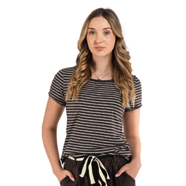 Raw-edge multi star t-shirt