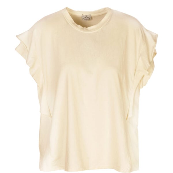 Frill detail boxy t-shirt