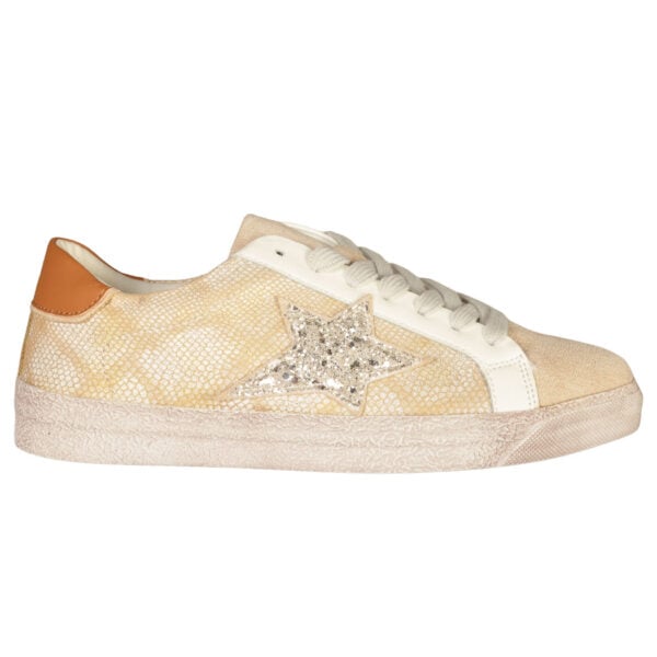 Glitter star suede sneaker