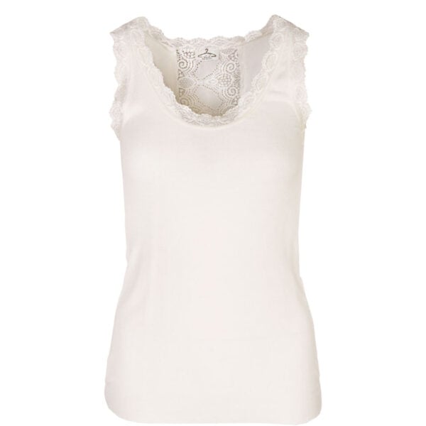 Lace back ribbed cami