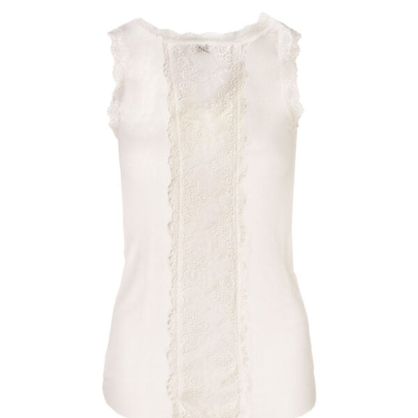 Lace back ribbed cami