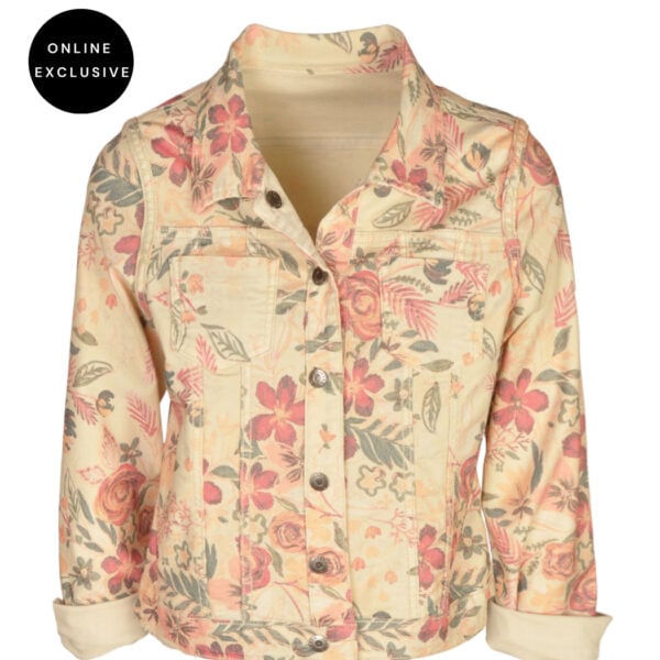 Tropical garden reversible jacket