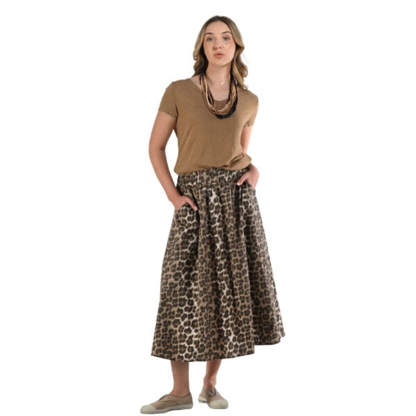 Animal print skirt