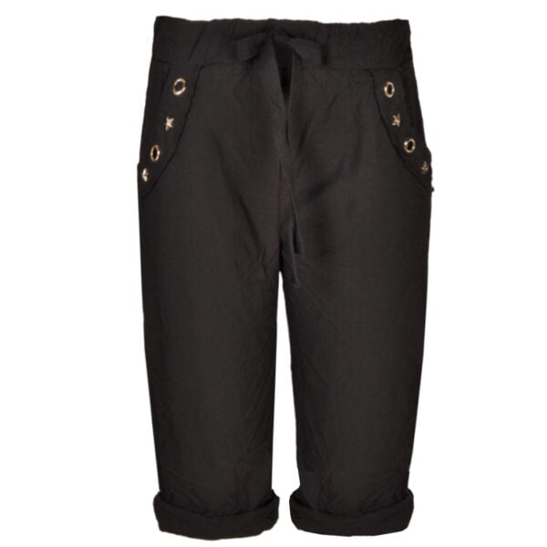 Star eyelet detail shorts