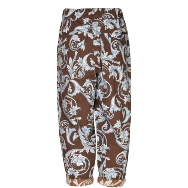 Heraldic print pants