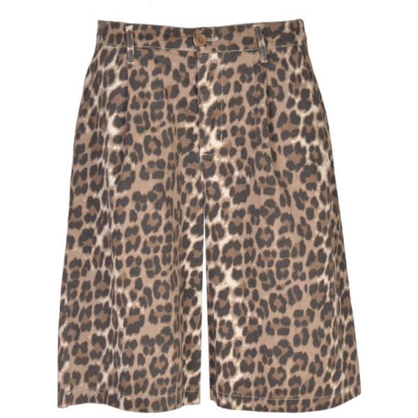 Animal print culottes