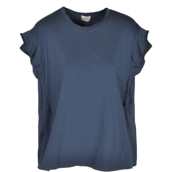 Frill detail boxy t-shirt