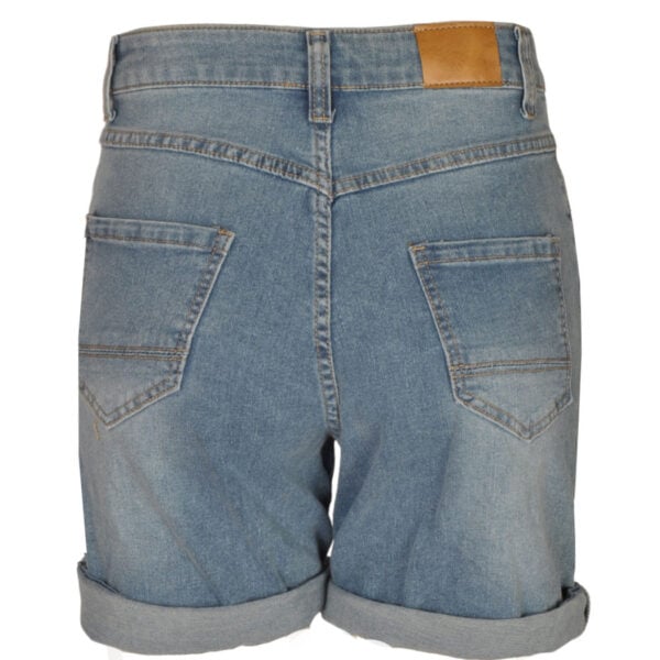 Heart button diamante denim shorts 