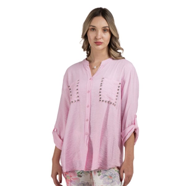 Diamante pocket shirt