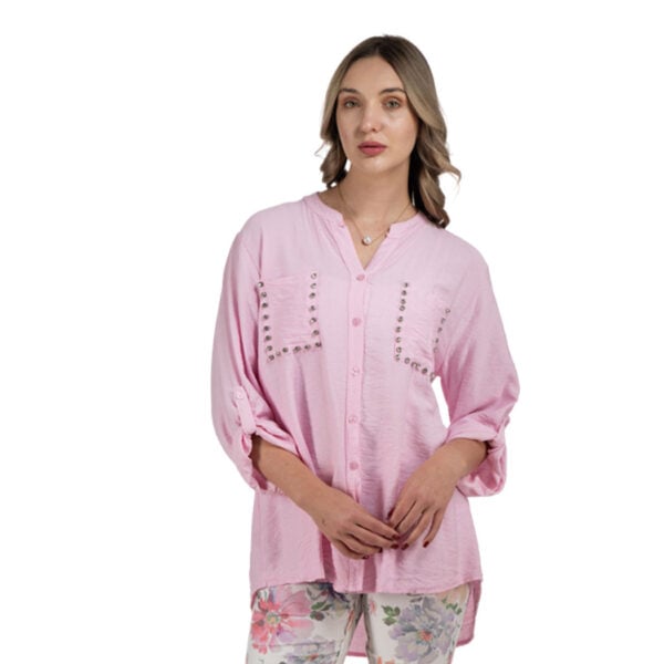 Diamante pocket shirt