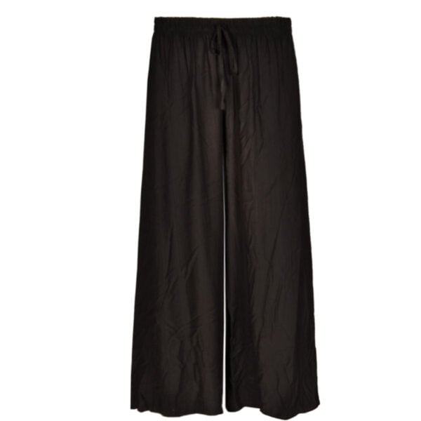 Wide leg crushed pants