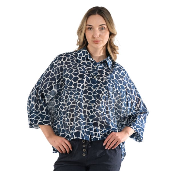 Giraffe print boxy top