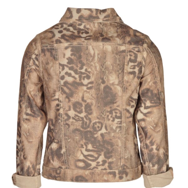 Snake print reversible jacket