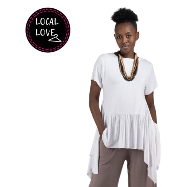 Cocoon Gelato Rimini frill tunic top
