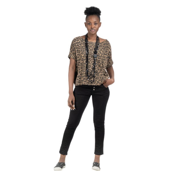 Animal print boxy t-shirt