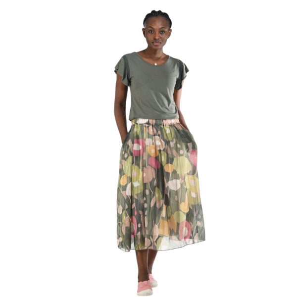 Painted flower skirt