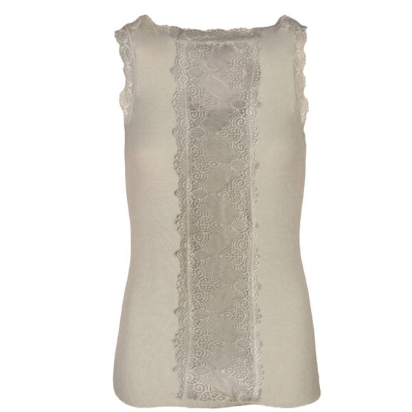 Lace back ribbed cami