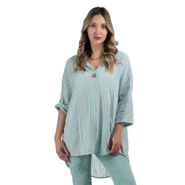 Thin stripe tunic top
