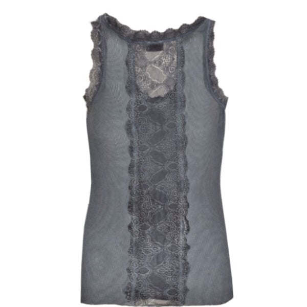 Lace back ribbed cami