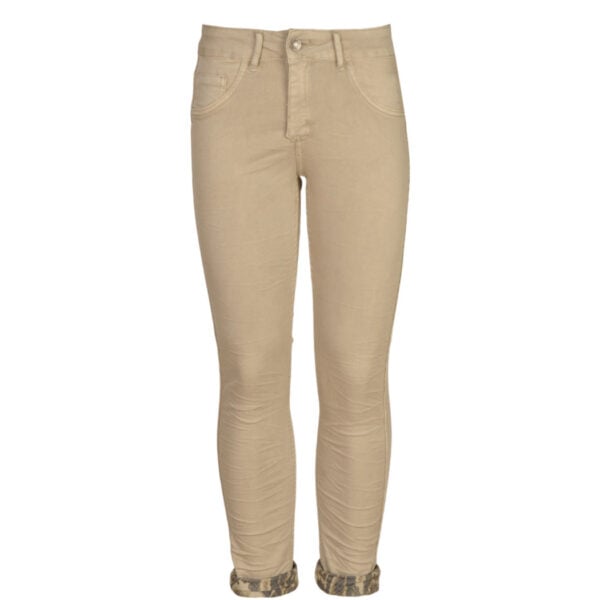 Snake print reversible pants