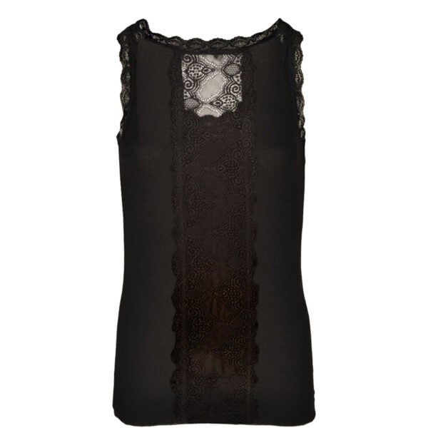 Lace back ribbed cami
