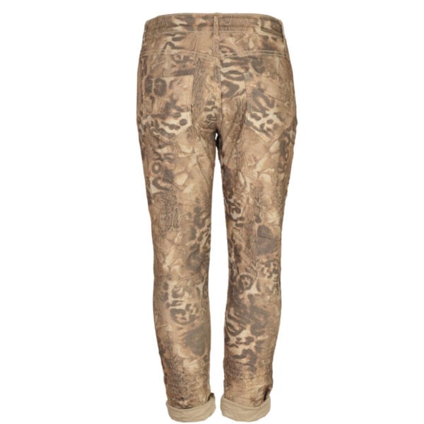 Animal snake print reversible pants