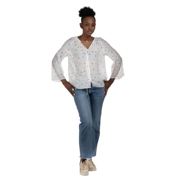 Multi heart print blouse