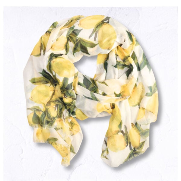 Lemon print scarf 