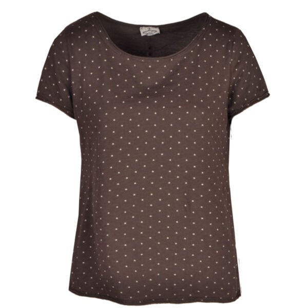 Raw-edge multi star t-shirt