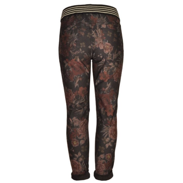 Floral print elasticated reversible pants