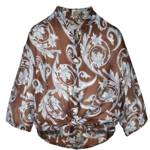 Heraldic print shirt