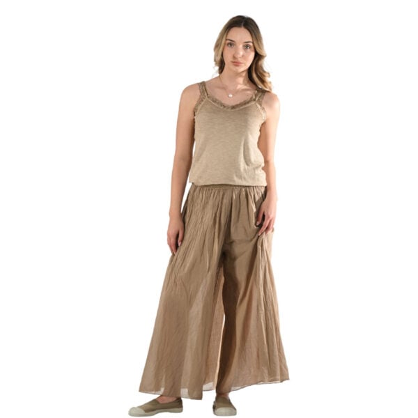 Overdyed frill lace trim cami