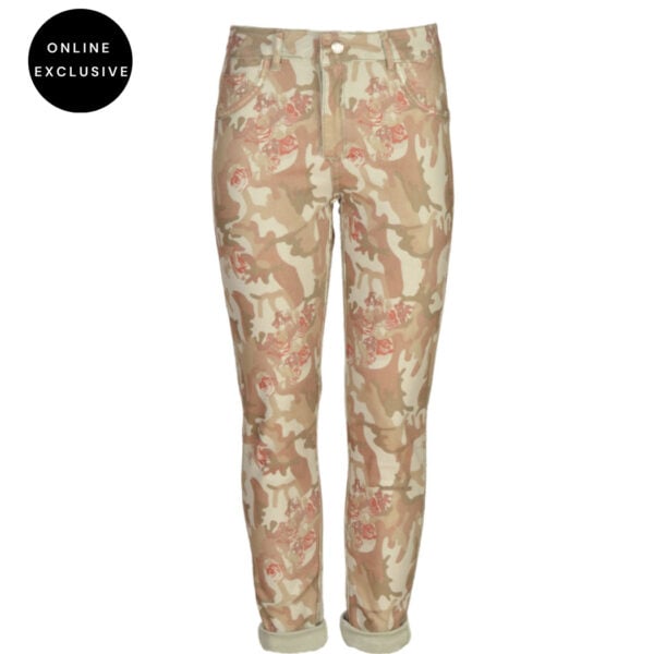 Rose camo reversible pants