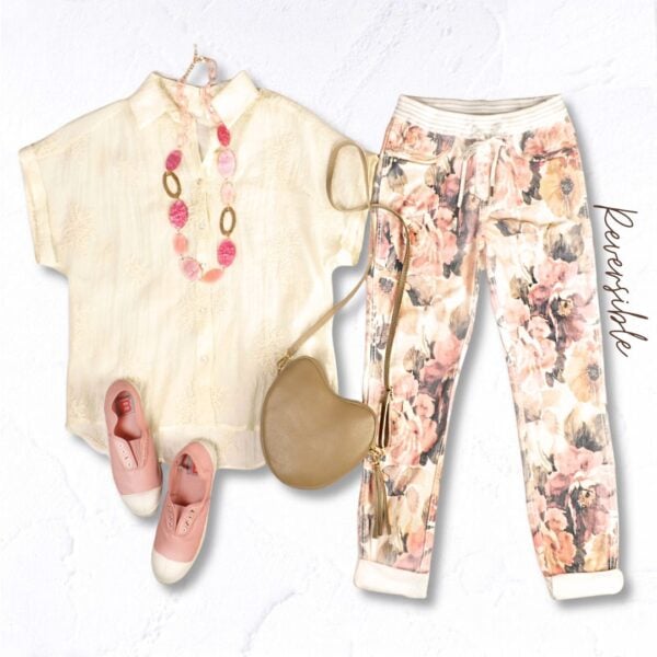 Cap sleeve sheer blouse