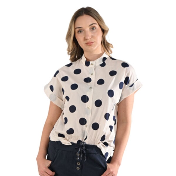 Polka dot print shirt
