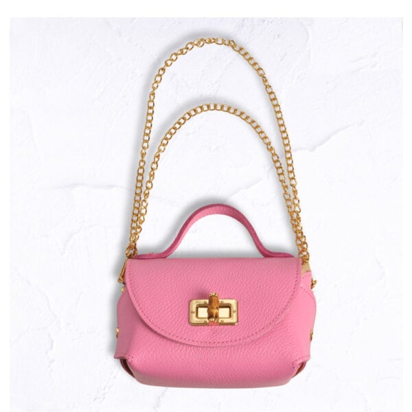 Genuine leather small clutch bag