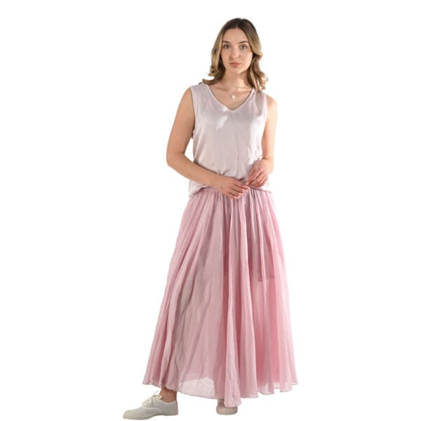 Elastic waist swing skirt