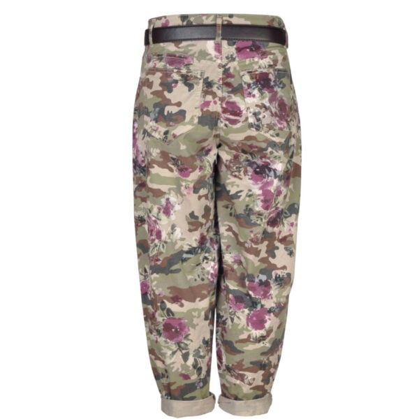 Belted floral pants Belted floral pants