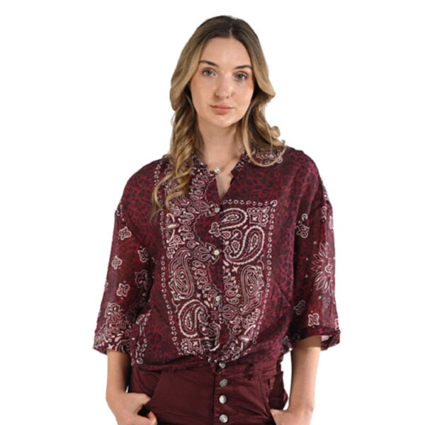 Bandana animal print shirt