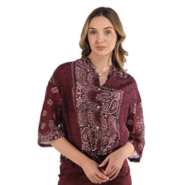 Bandana animal print shirt