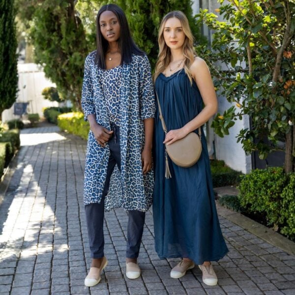 Frayed neckline maxi dress